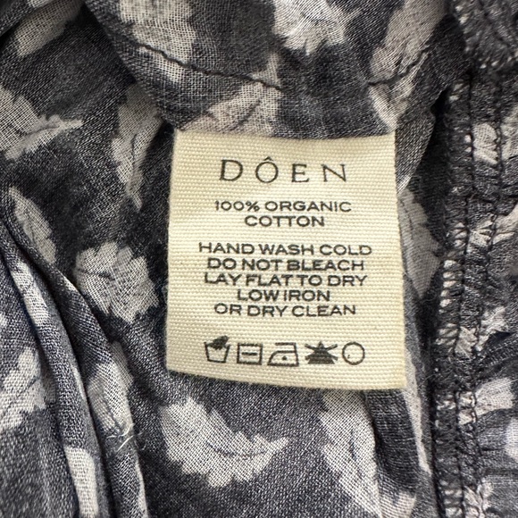 NWT DÔEN Ivana metallic Leaf Printed Boho midi dress Sz XS & XXS - Picture 16 of 16